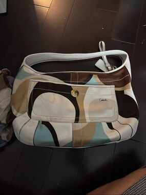 2006 RARE Coach Signature Scarf Ergo Hobo bag + scarf